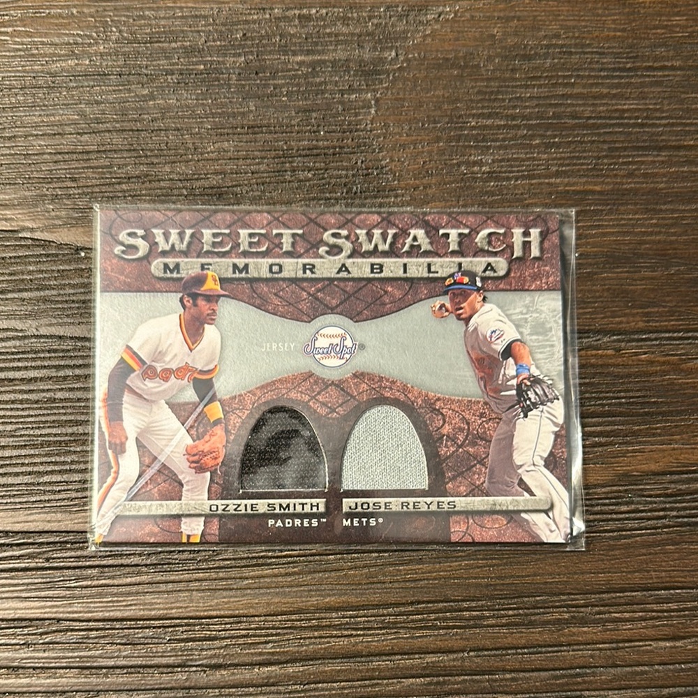 Gray Dual Jersey Card with Game-Worn Swatches
